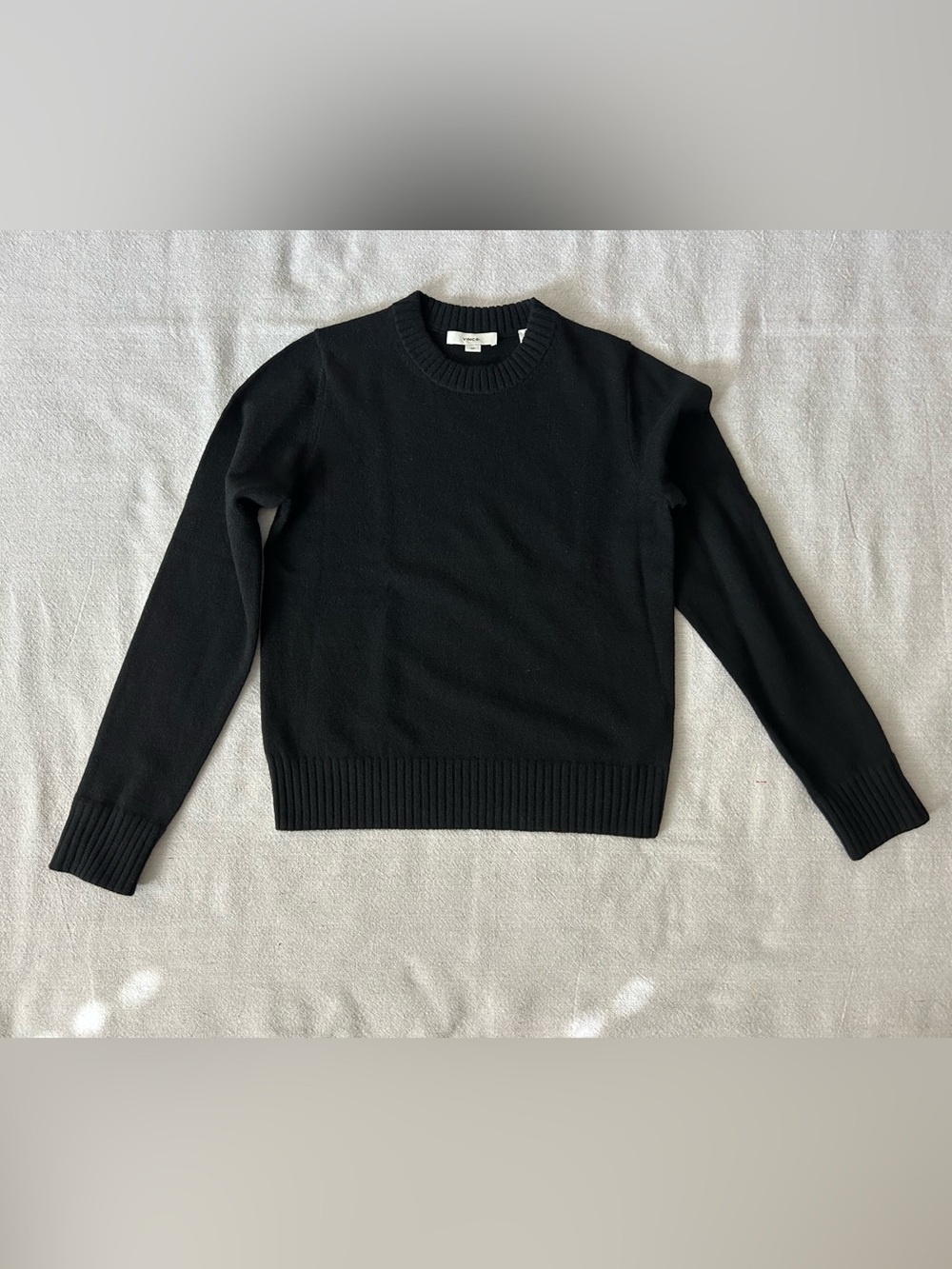 Vince Black Cashmere Crewneck Sweater Size Small - Picture 3 of 6